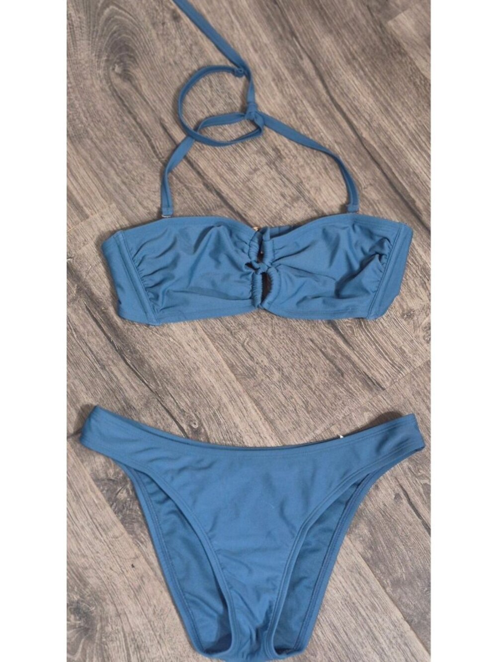 Shade & Shore 2 pc. Bandeua Bikini Bathingsuit Women's Size Medium  Saltwater